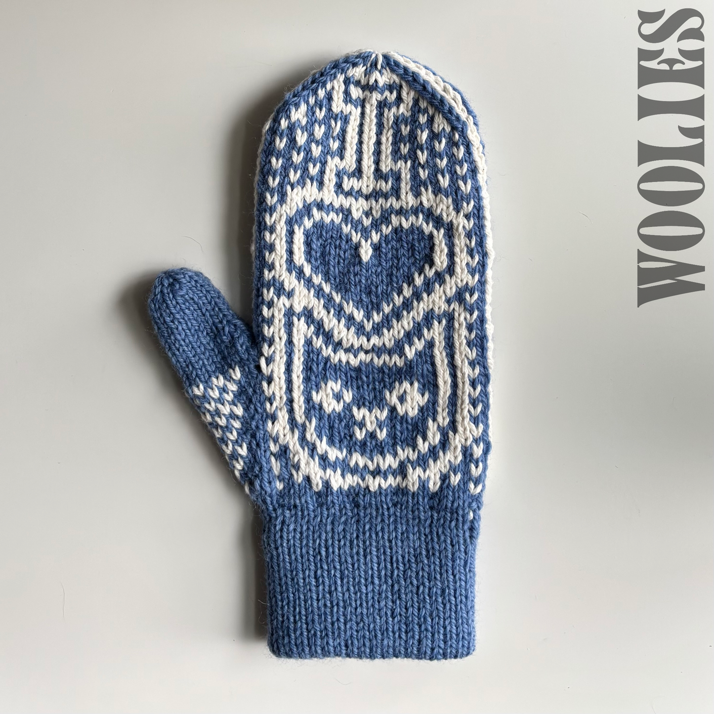 DIGITAL PATTERN - Mitten - I ♡ Cats