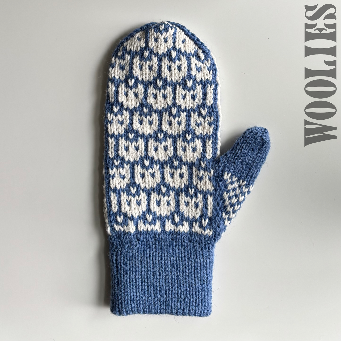 DIGITAL PATTERN - Mitten - I ♡ Cats