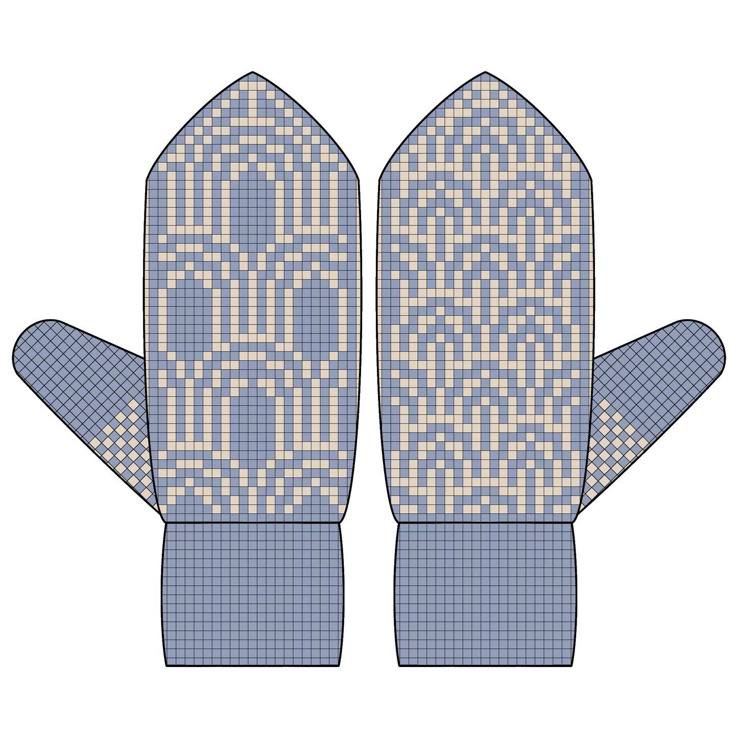 BUNDLE - DIGITAL PATTERNS - Mitten 3-Pack - Art Deco
