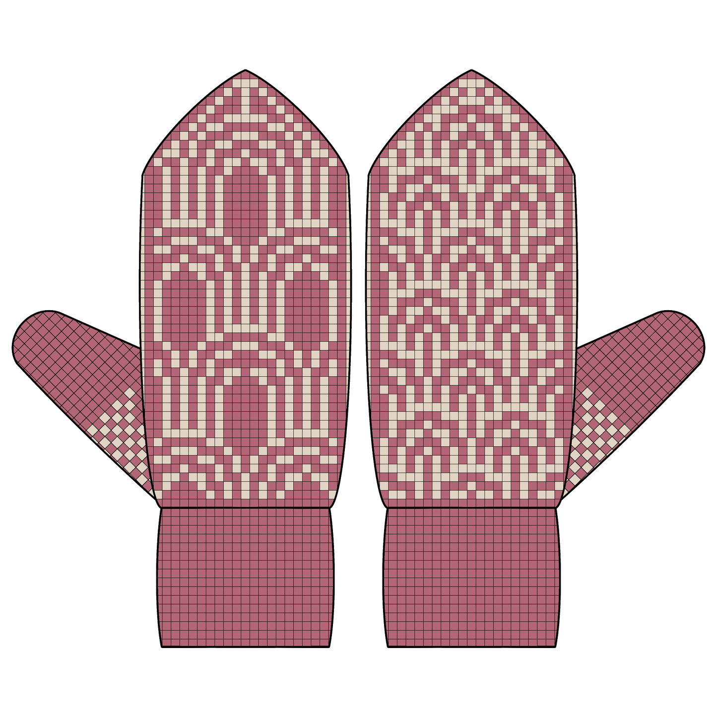 BUNDLE - DIGITAL PATTERNS - Mitten 5-Pack - Soft Lines