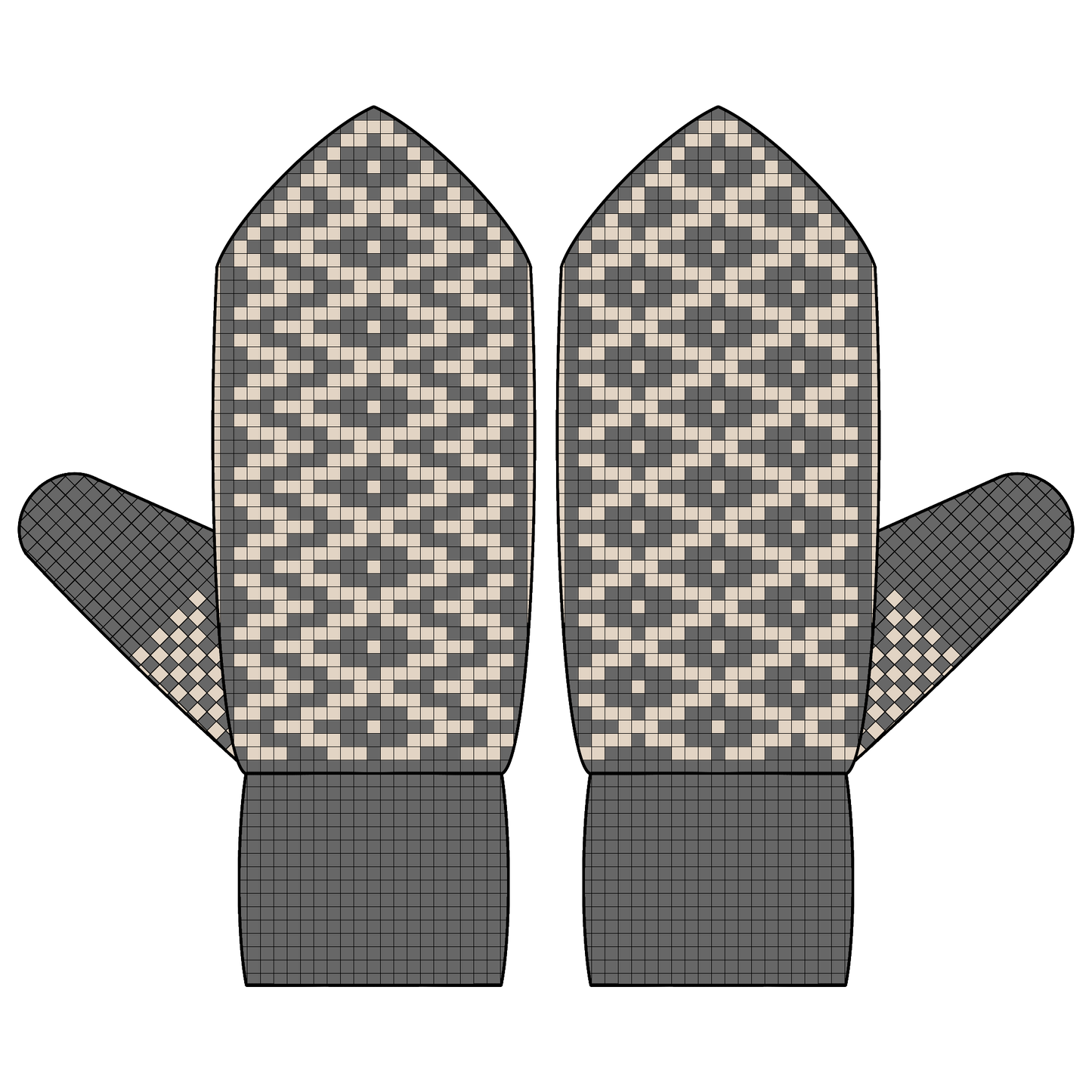 DIGITAL PATTERN - Mitten - Dizzy Spell