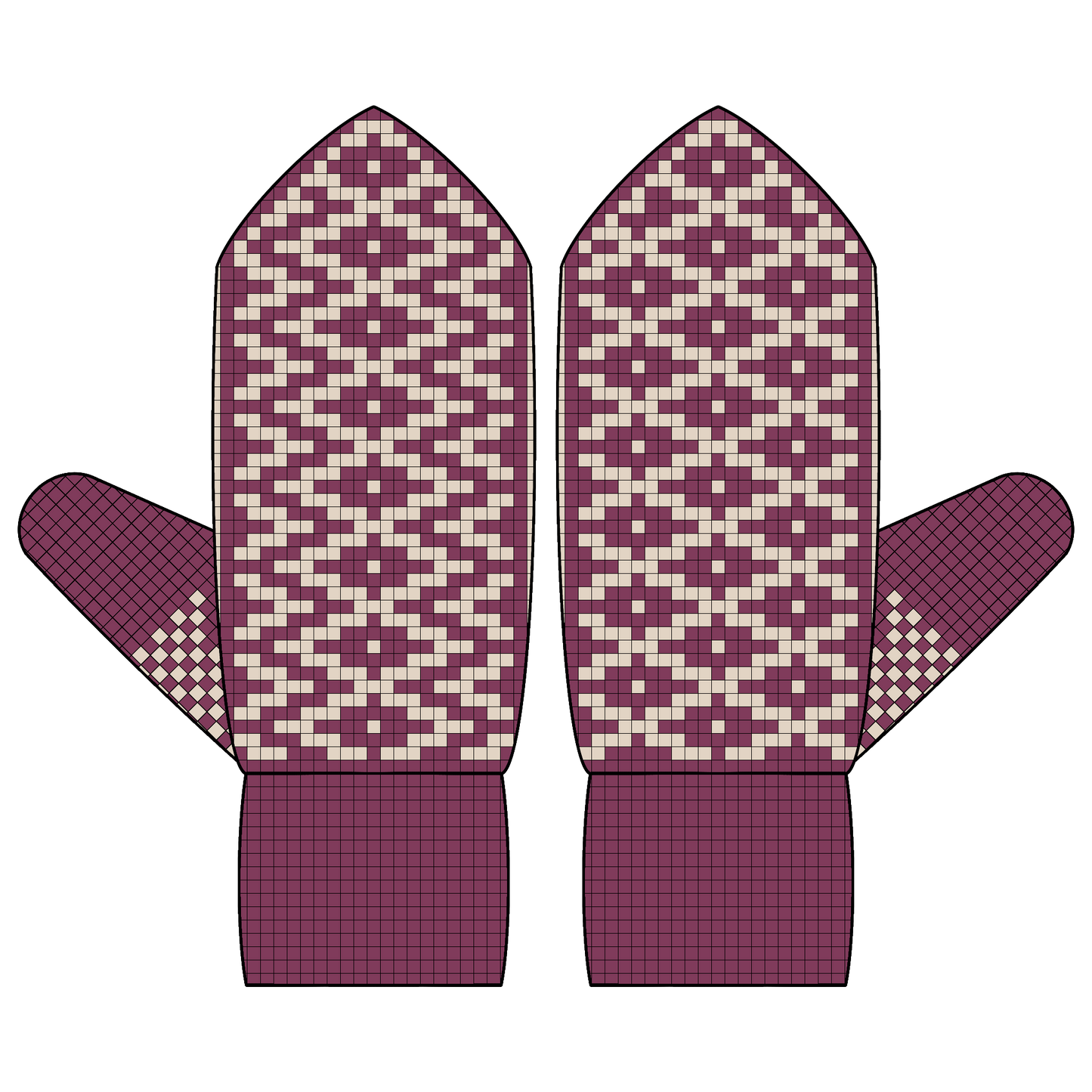 DIGITAL PATTERN - Mitten - Dizzy Spell