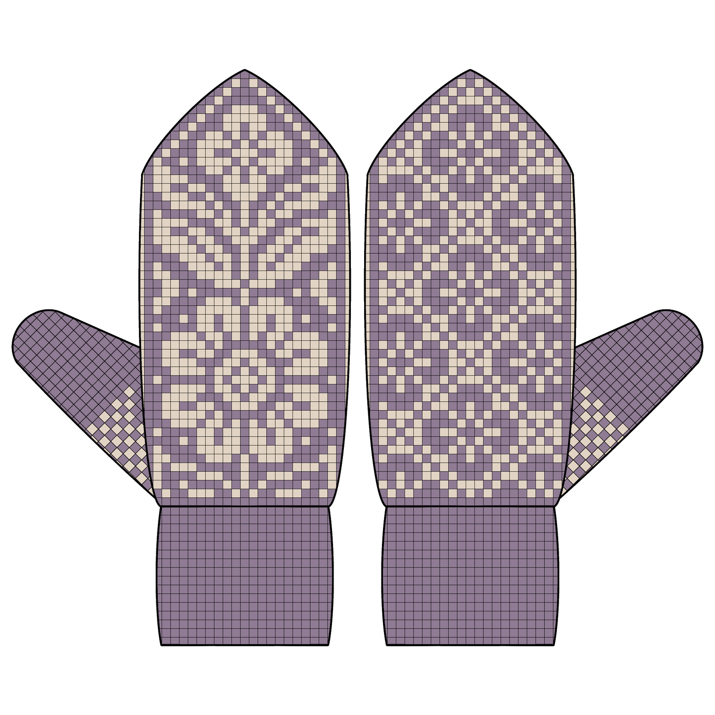 BUNDLE - DIGITAL PATTERNS - Mitten 5-Pack - Soft Lines