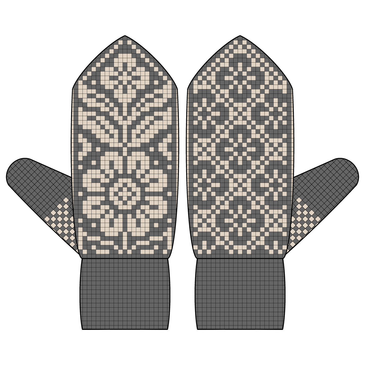 DIGITAL PATTERN - Mitten - Flora