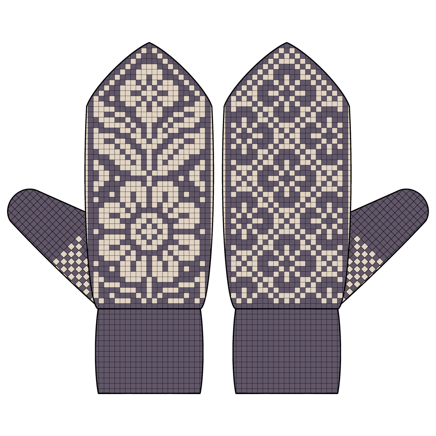 BUNDLE - DIGITAL PATTERNS - Mitten 3-Pack - Garden Party