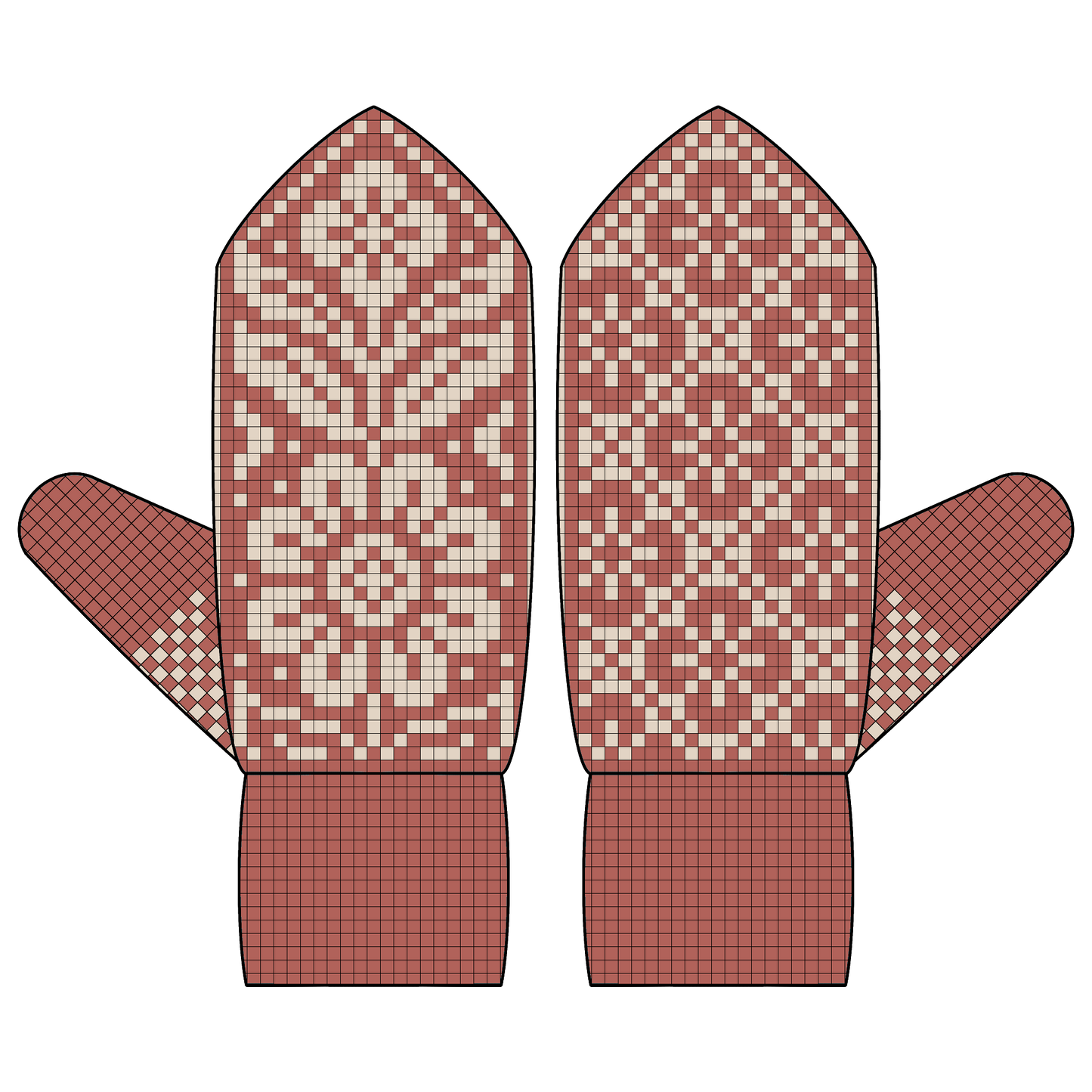 BUNDLE - DIGITAL PATTERNS - Mitten 3-Pack - Florals