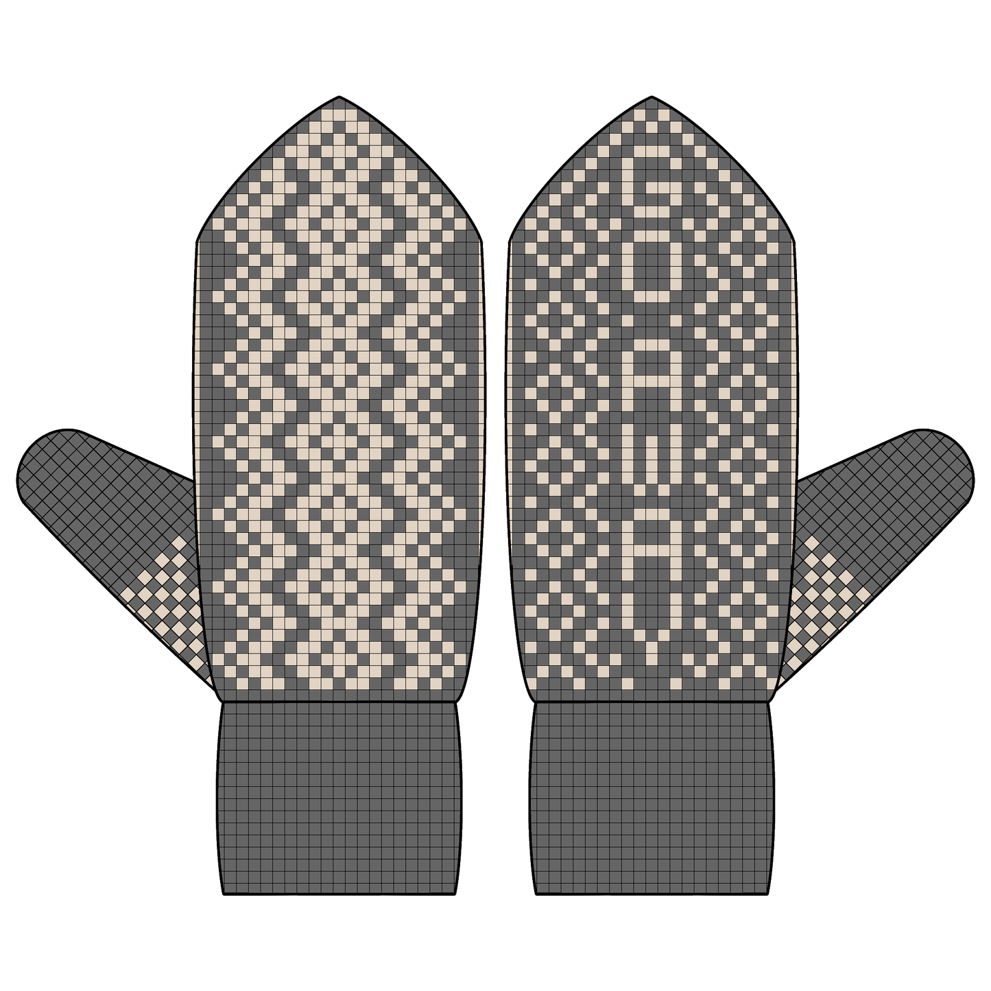 DIGITAL PATTERN - Mitten - Go Away