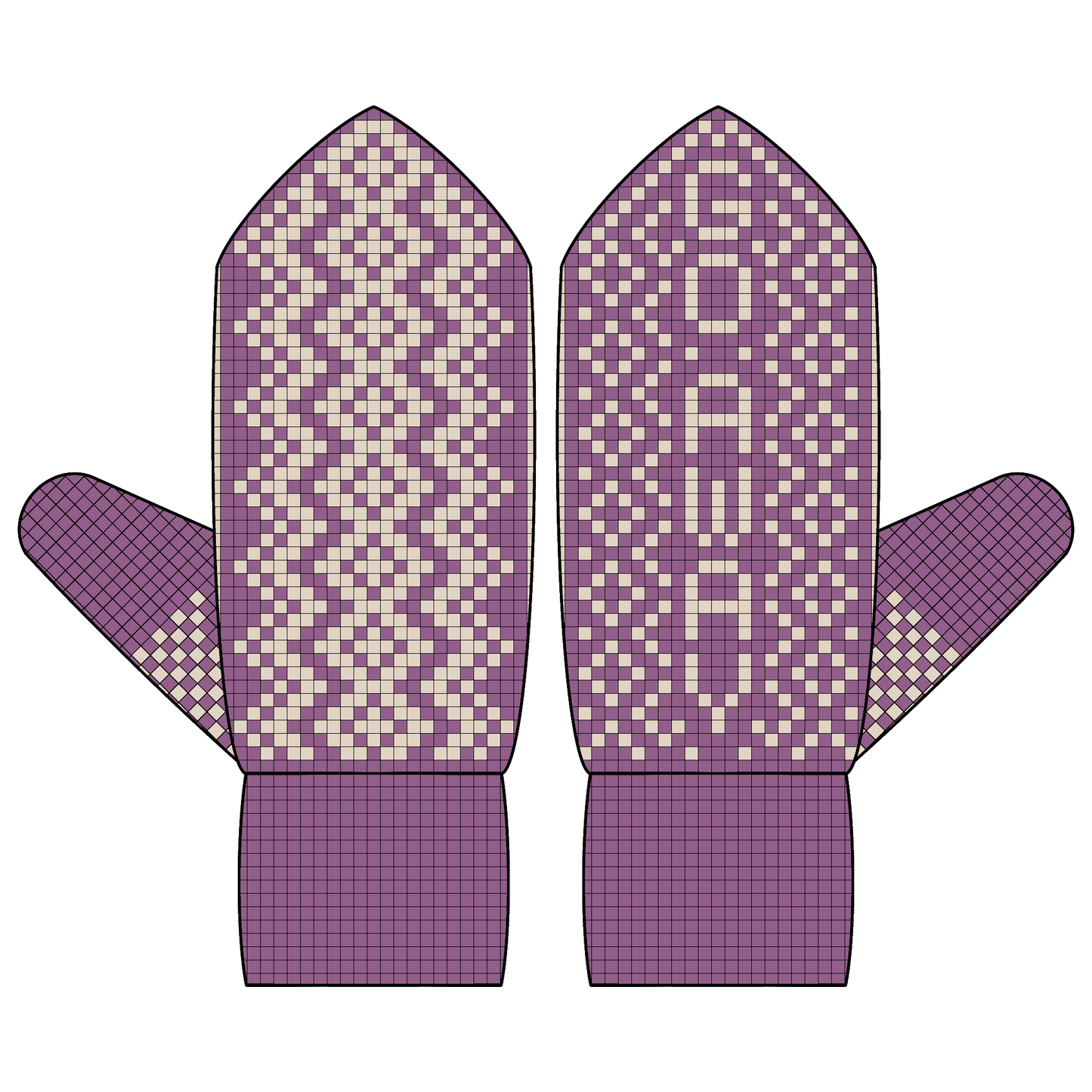 BUNDLE - DIGITAL PATTERNS - Mitten 3-Pack - Sticker Art
