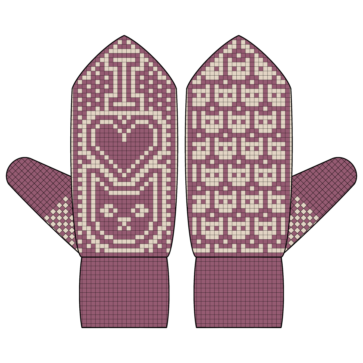 BUNDLE - DIGITAL PATTERNS - Mitten 3-Pack - Sticker Art