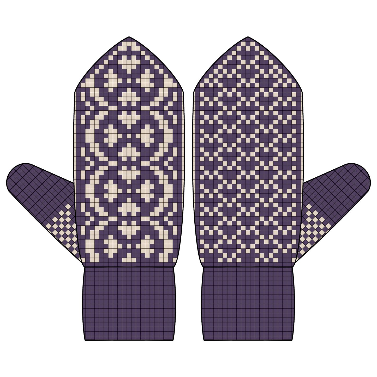BUNDLE - DIGITAL PATTERNS - Mitten 5-Pack - Soft Lines