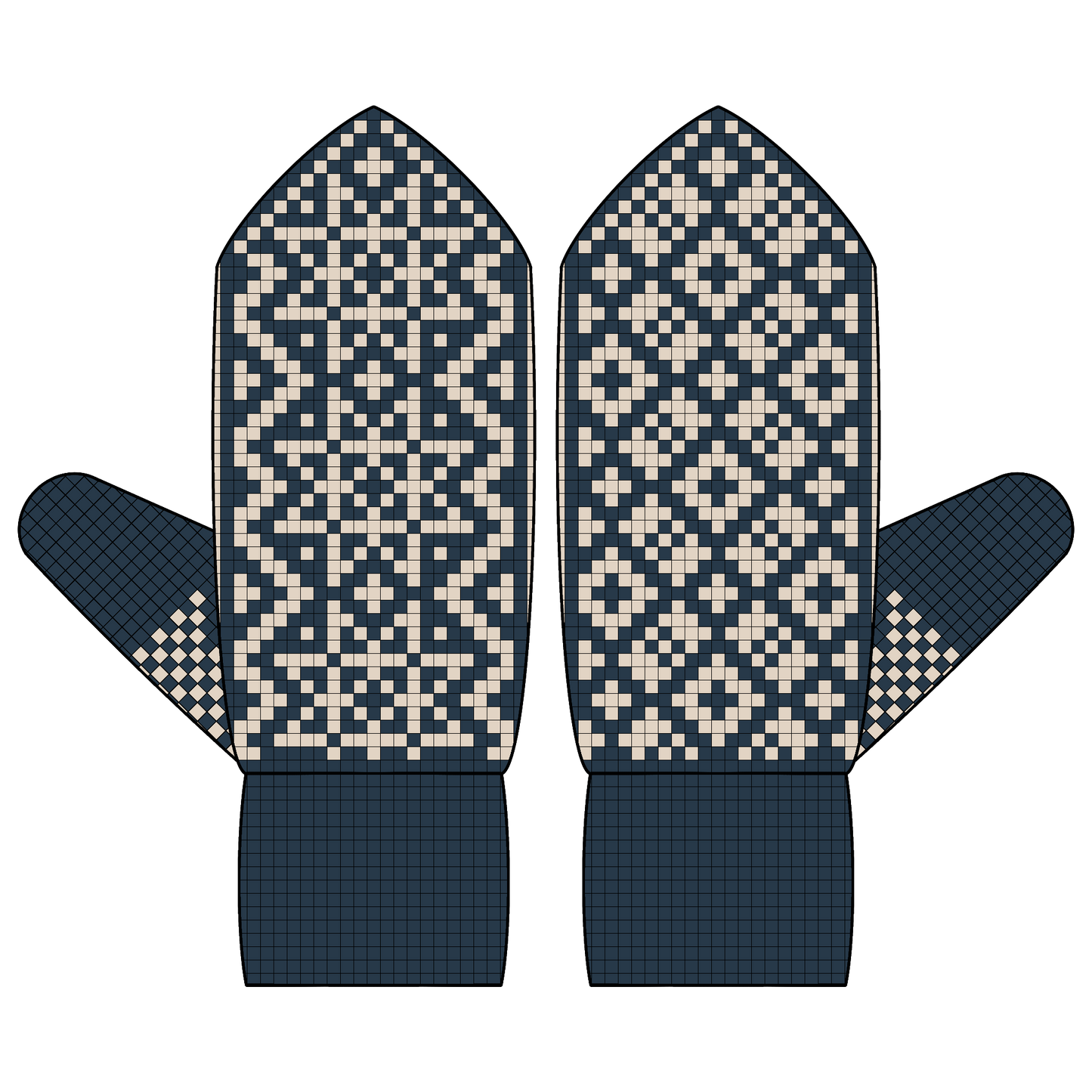 BUNDLE - DIGITAL PATTERNS - Mitten 3-Pack - Snowy Days