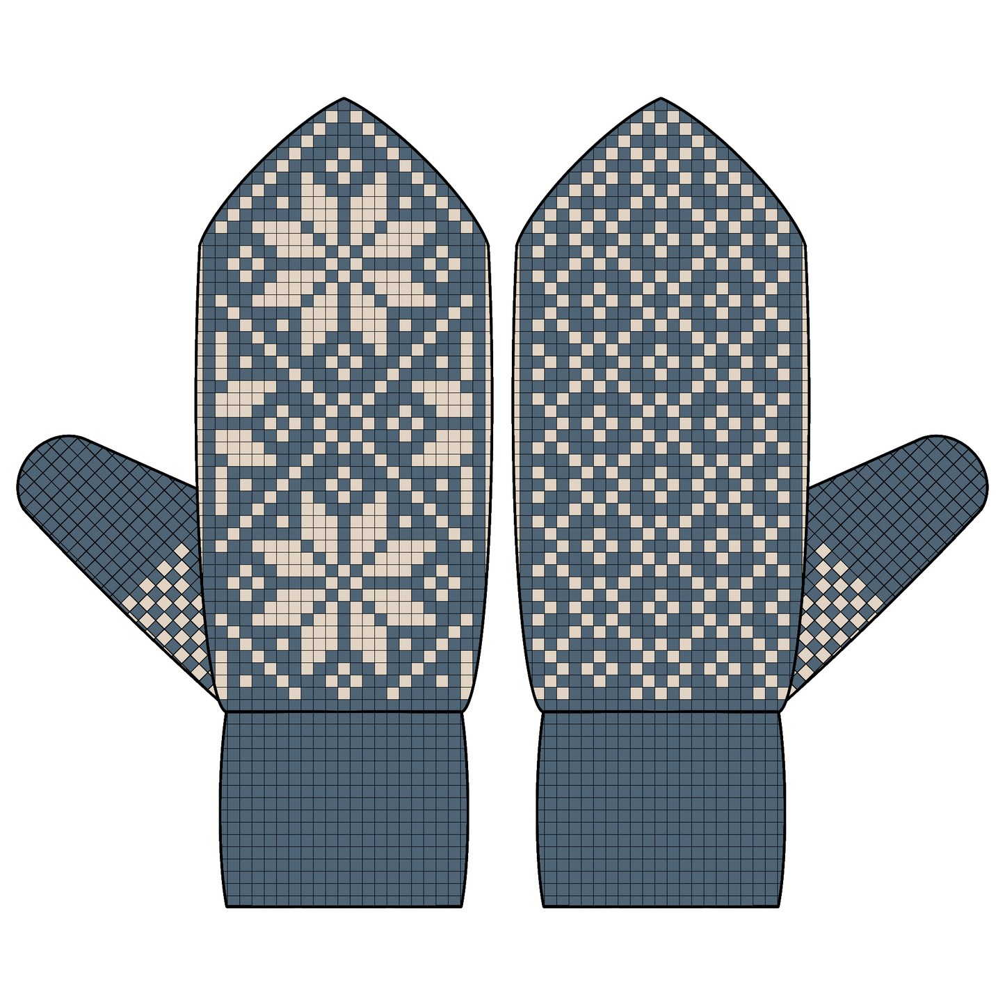 BUNDLE - DIGITAL PATTERNS - Mitten 3-Pack - Snowy Days