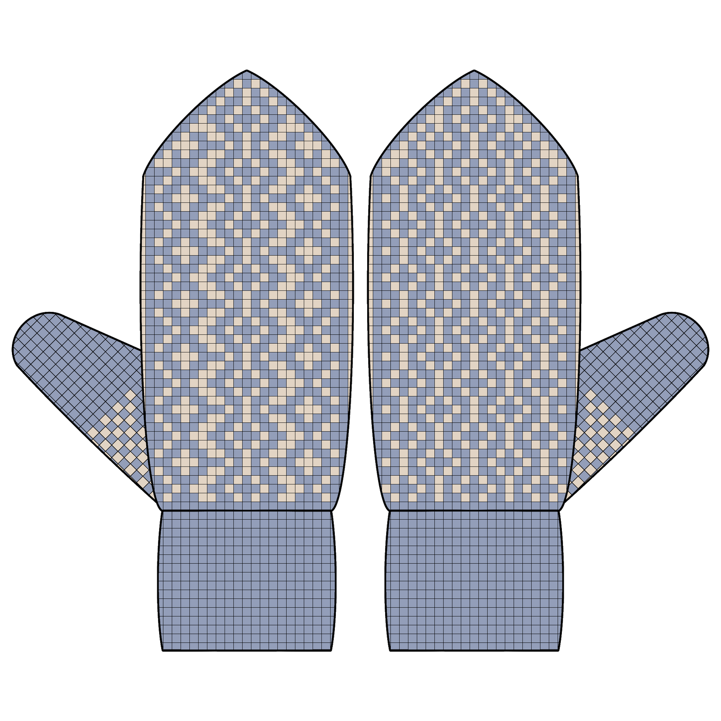 BUNDLE - DIGITAL PATTERNS - Mitten 5-Pack - Geometric