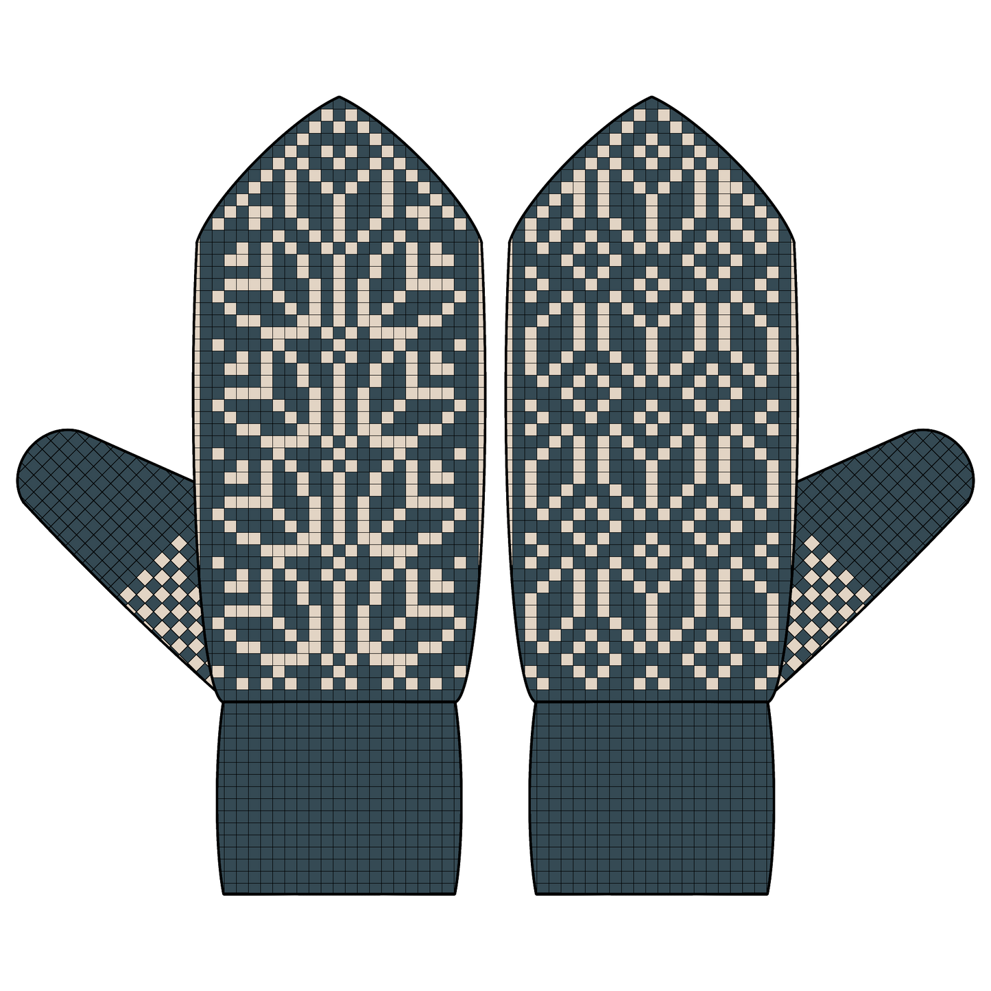 BUNDLE - DIGITAL PATTERNS - Mitten 3-Pack - Garden Party
