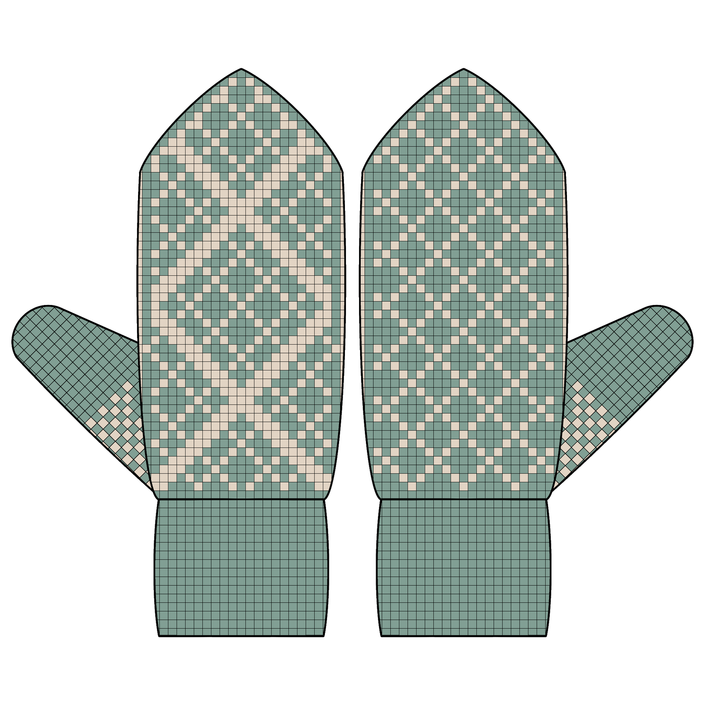 BUNDLE - DIGITAL PATTERNS - Mitten 5-Pack - Geometric