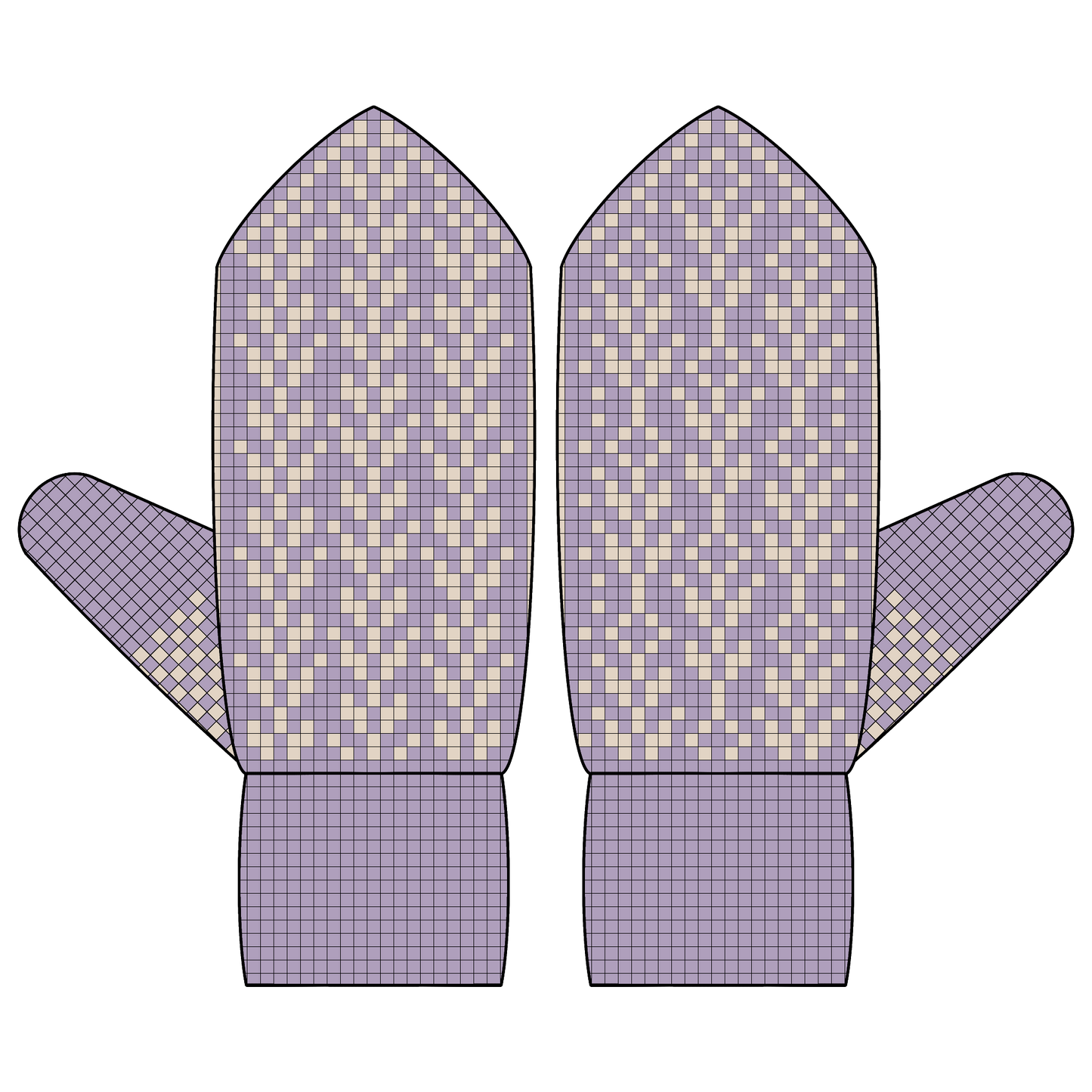BUNDLE - DIGITAL PATTERNS - Mitten 5-Pack - Soft Lines