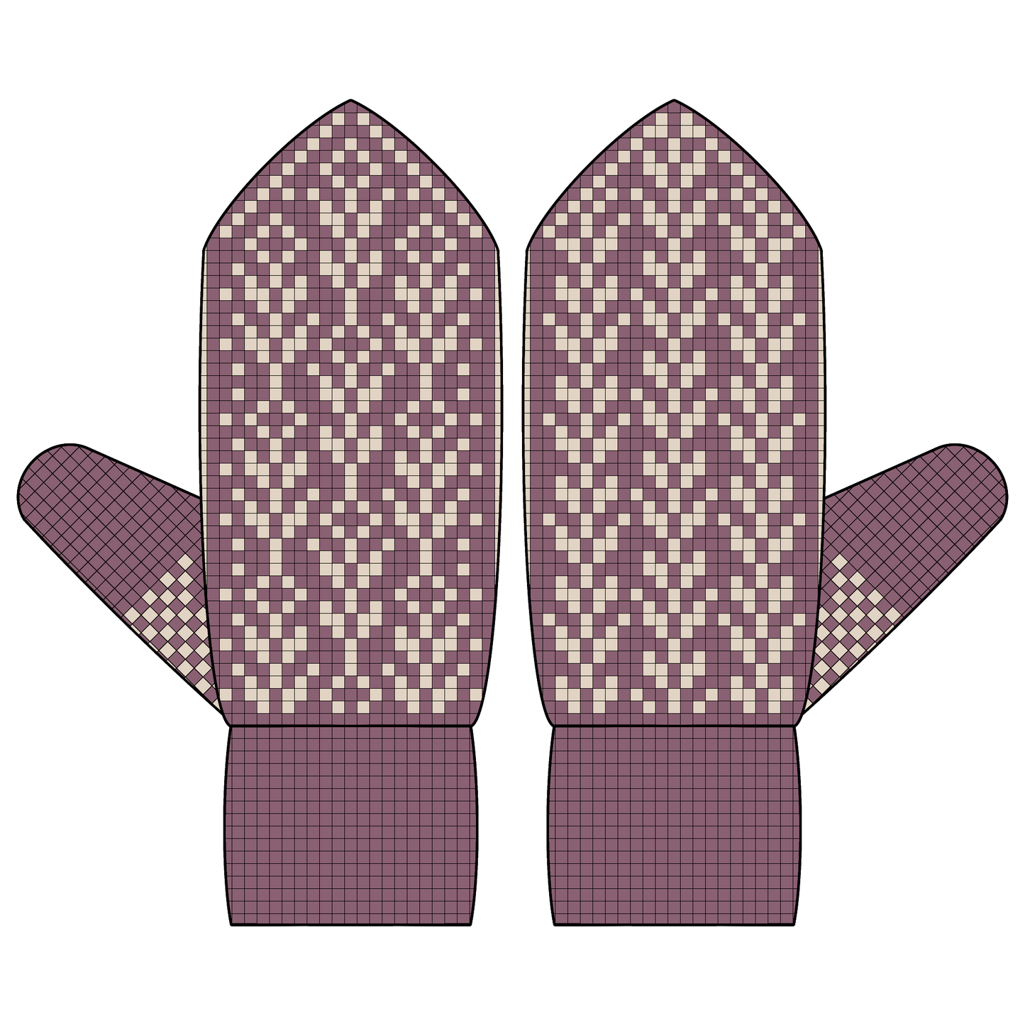 BUNDLE - DIGITAL PATTERNS - Mitten 3-Pack - Garden Party