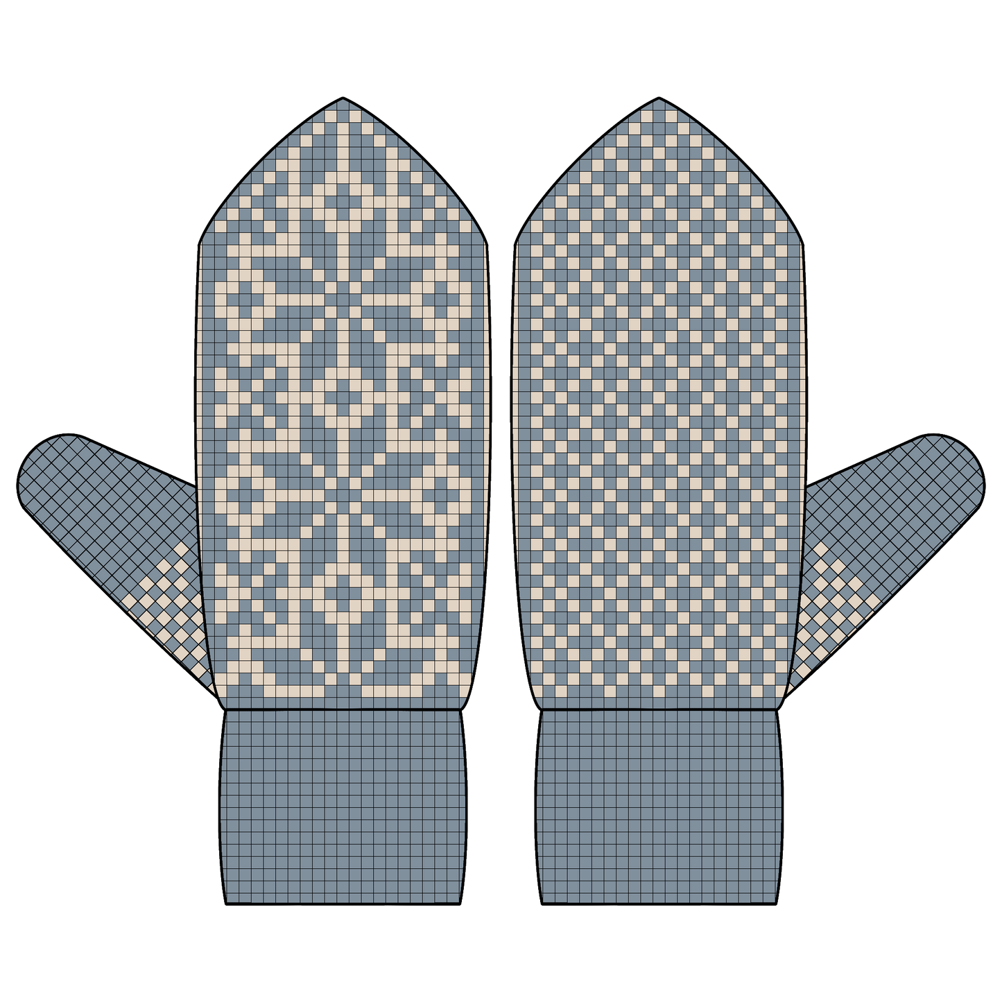 BUNDLE - DIGITAL PATTERNS - Mitten 3-Pack - Snowy Days