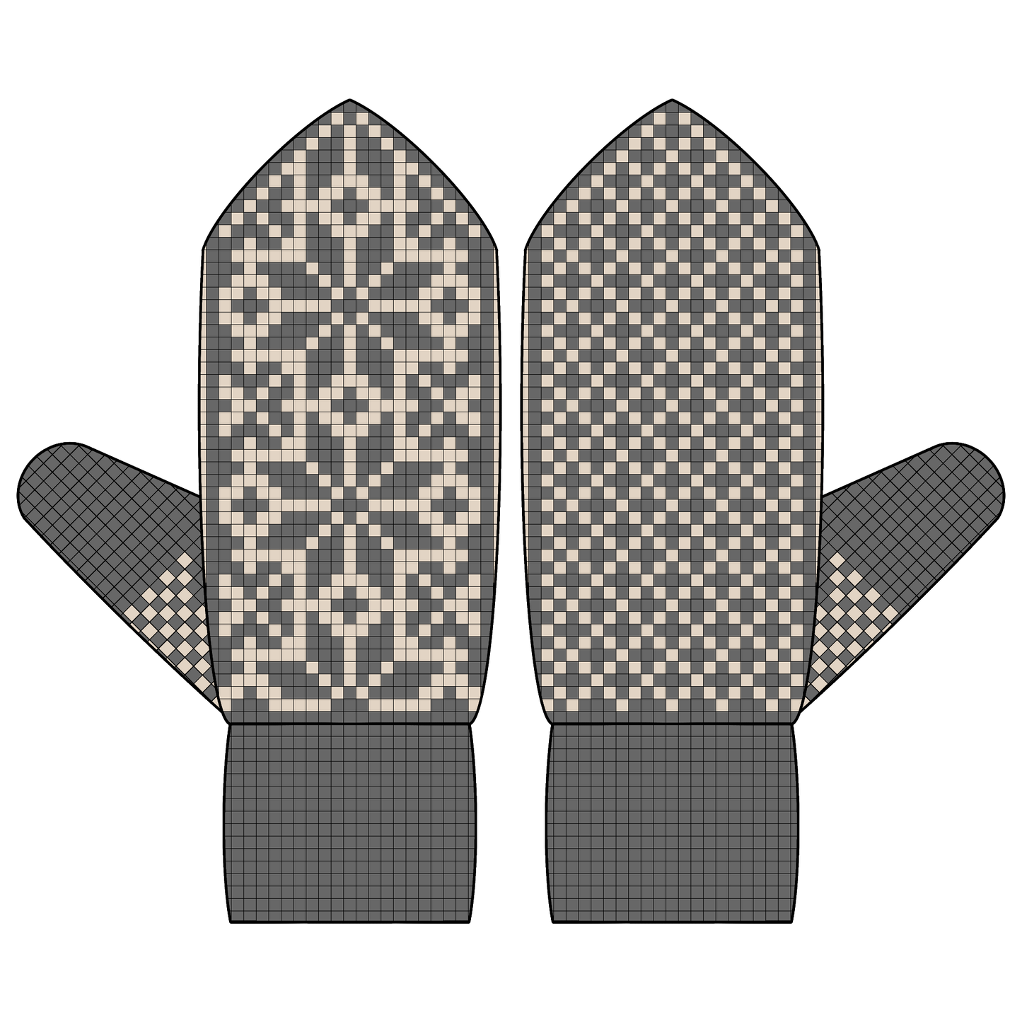 DIGITAL PATTERN - Mitten - Winter Morning