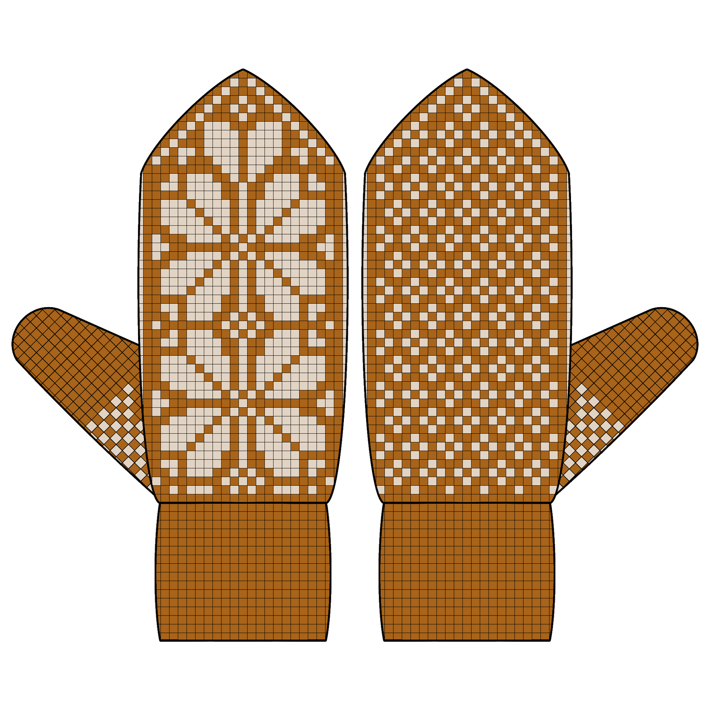 DIGITAL PATTERN - Mitten - Papillon