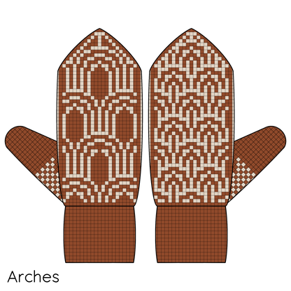 CUSTOM BUNDLE - DIGITAL PATTERNS - Mitten 5-Pack