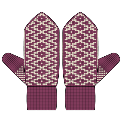 DIGITAL PATTERN - Mitten - Dizzy Spell