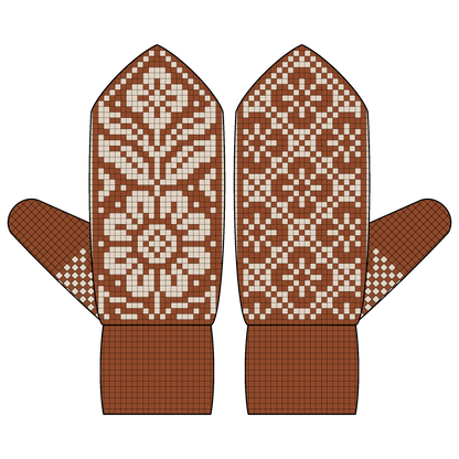 BUNDLE - DIGITAL PATTERNS - Mitten 5-Pack - Secret Garden