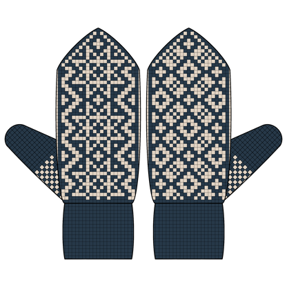 BUNDLE - DIGITAL PATTERNS - Mitten 3-Pack - Snowy Days