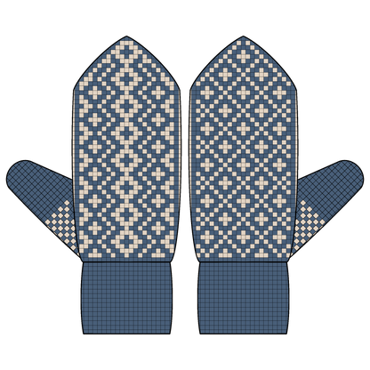 BUNDLE - DIGITAL PATTERNS - Mitten 5-Pack - Geometric