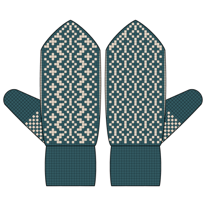 BUNDLE - DIGITAL PATTERNS - Mitten 3-Pack - Diamonds