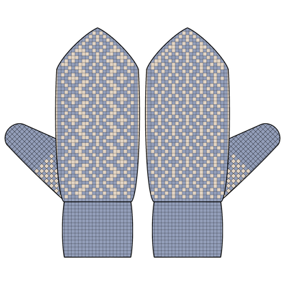 BUNDLE - DIGITAL PATTERNS - Mitten 5-Pack - Geometric