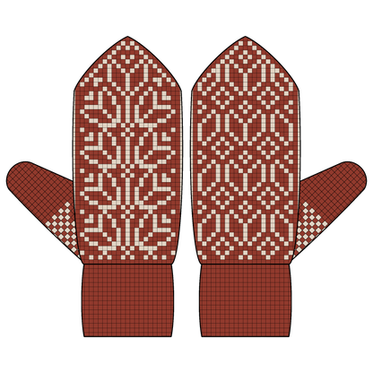BUNDLE - DIGITAL PATTERNS - Mitten 5-Pack - Secret Garden