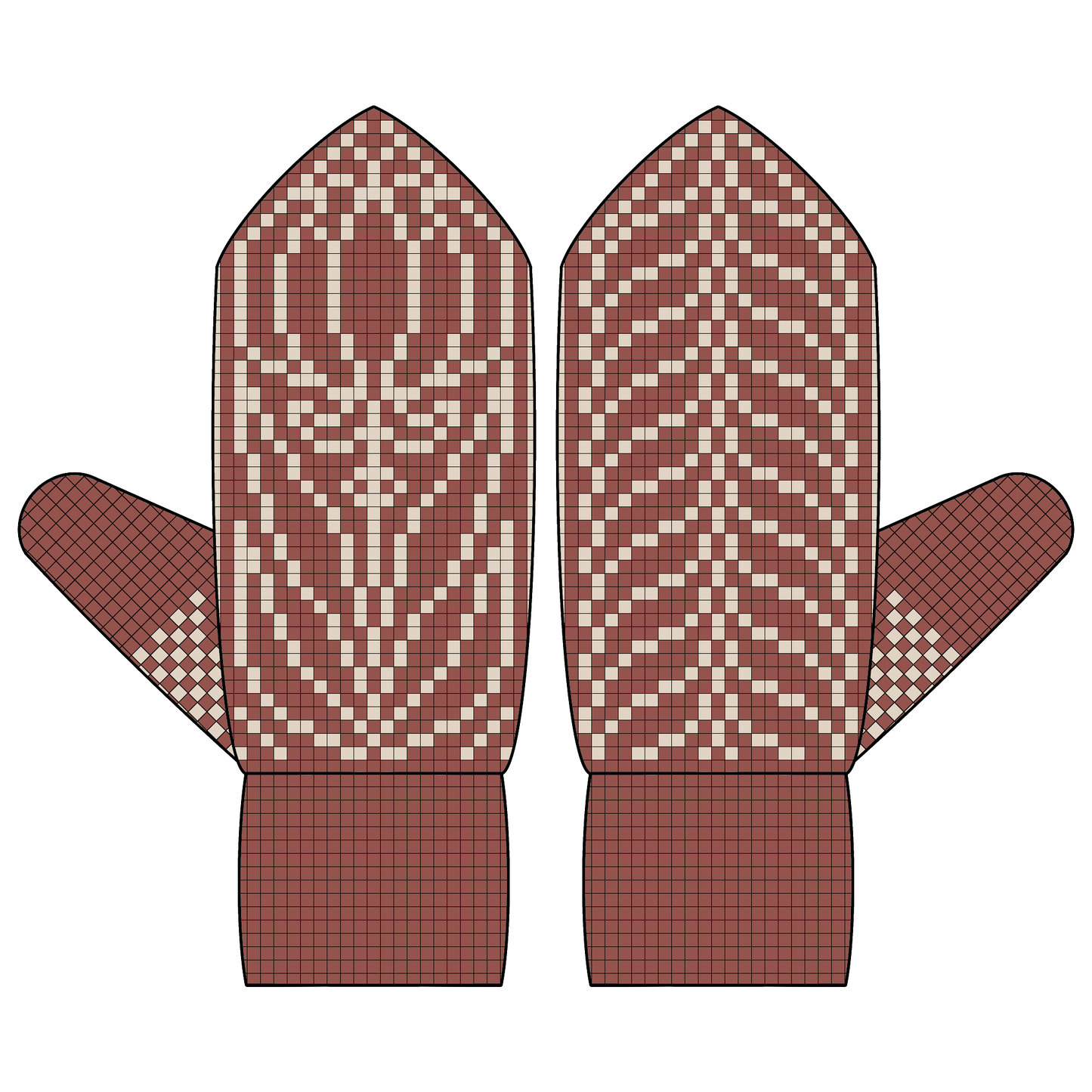 BUNDLE - DIGITAL PATTERNS - Mitten 3-Pack - Florals