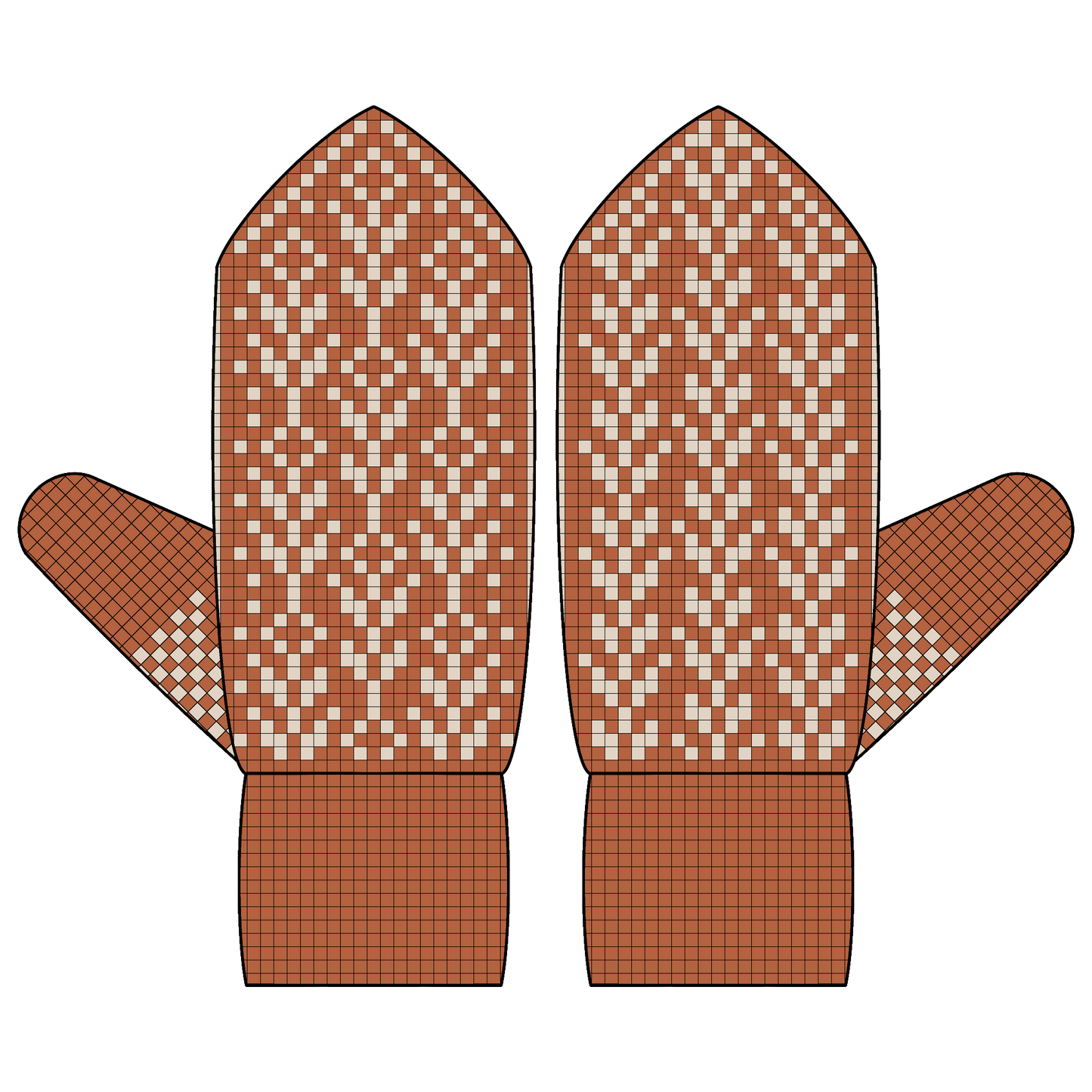 BUNDLE - DIGITAL PATTERNS - Mitten 5-Pack - Secret Garden