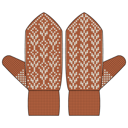 BUNDLE - DIGITAL PATTERNS - Mitten 5-Pack - Secret Garden