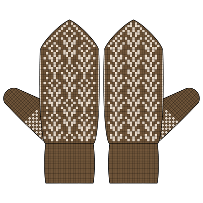 DIGITAL PATTERN - Mitten - Wheat Flower