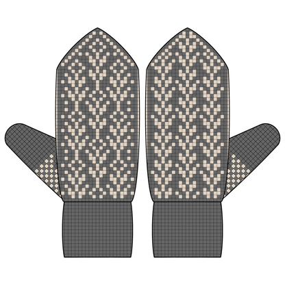 DIGITAL PATTERN - Mitten - Wheat Flower