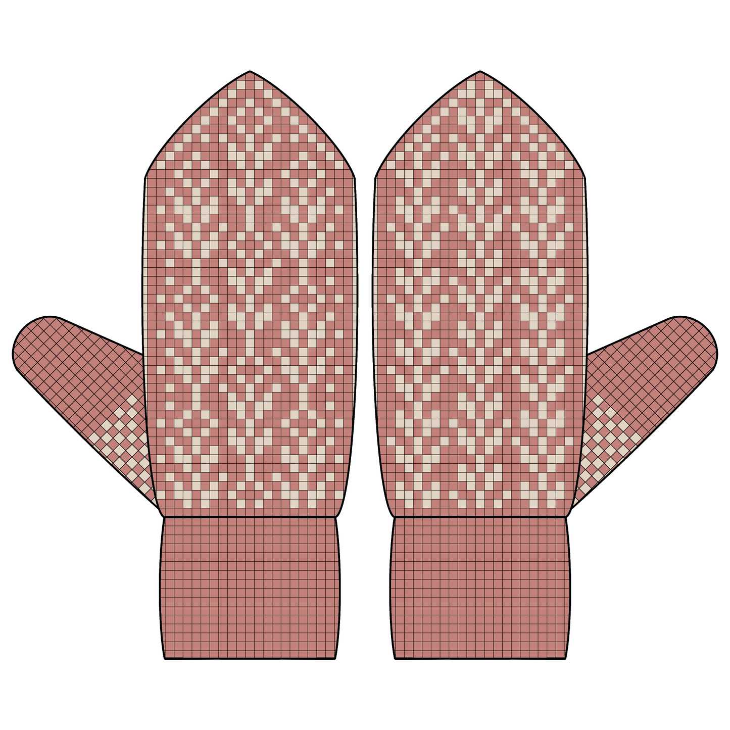 BUNDLE - DIGITAL PATTERNS - Mitten 3-Pack - Florals