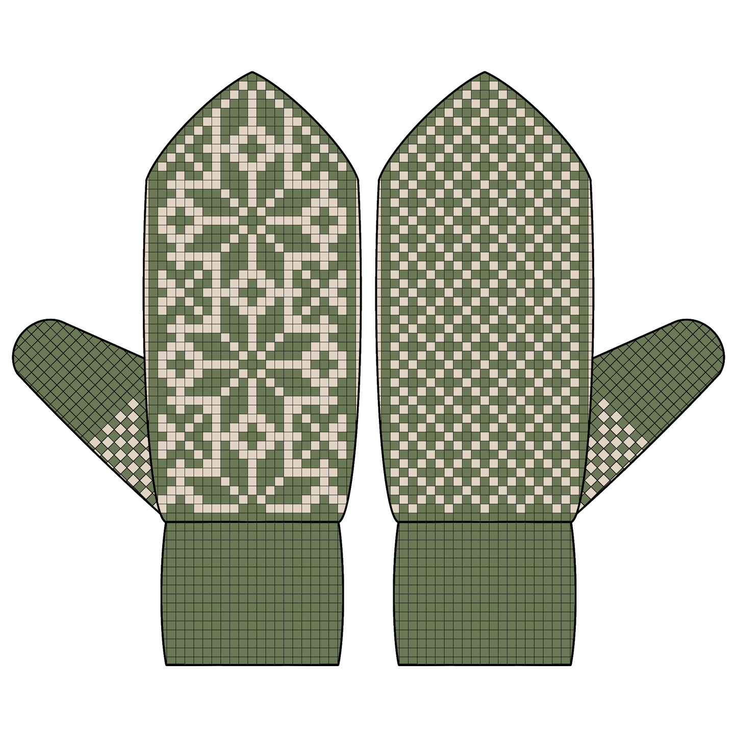 BUNDLE - DIGITAL PATTERNS - Mitten 3-Pack - Holiday