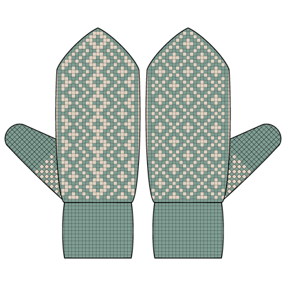 BUNDLE - DIGITAL PATTERNS - Mitten 3-Pack - Diamonds