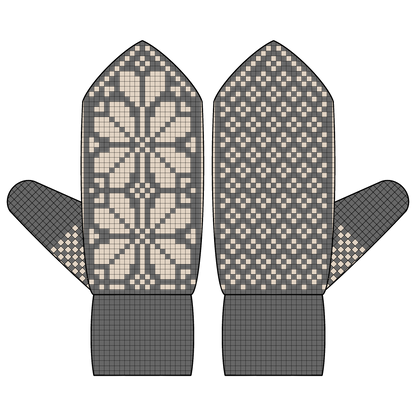 DIGITAL PATTERN - Mitten - Papillon